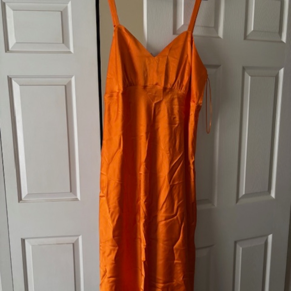 Sleeveless Orange Dress - Brand new